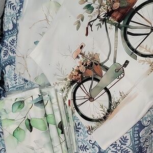 9 valances and 2 cushion covers